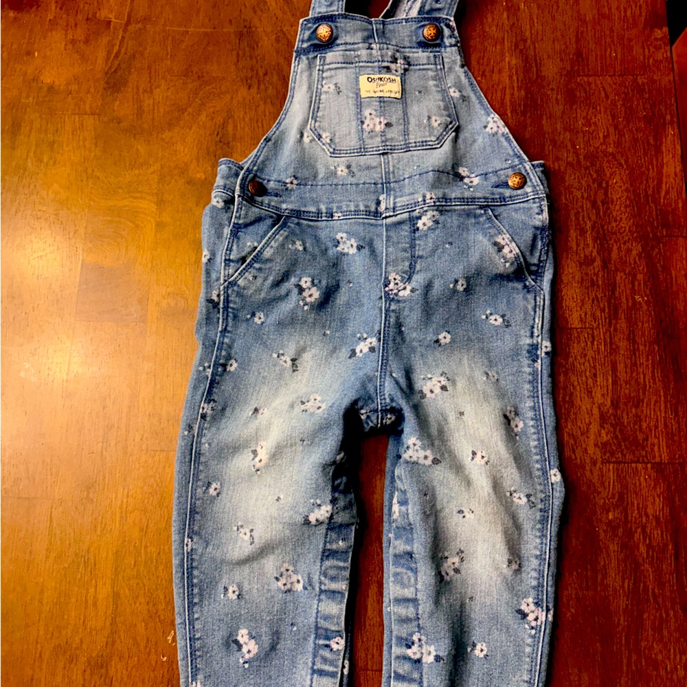 Floral Oshkosh overalls